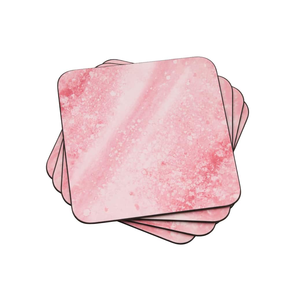Portmeirion Minerals Rose Quartz Coasters, Set of 6 - Pink