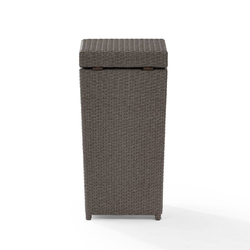 Crosley Palm Harbor Outdoor Wicker Trash Bin