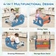 preview thumbnail 9 of 7, Convertible Kids Activity Table Set Toddler Easel with Erasable Whiteboard - 26.5” x 21” x 15.5” (L x W x H)