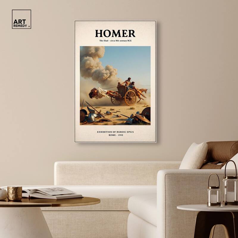 Iliad Illustrated Canvas by Art Remedy
