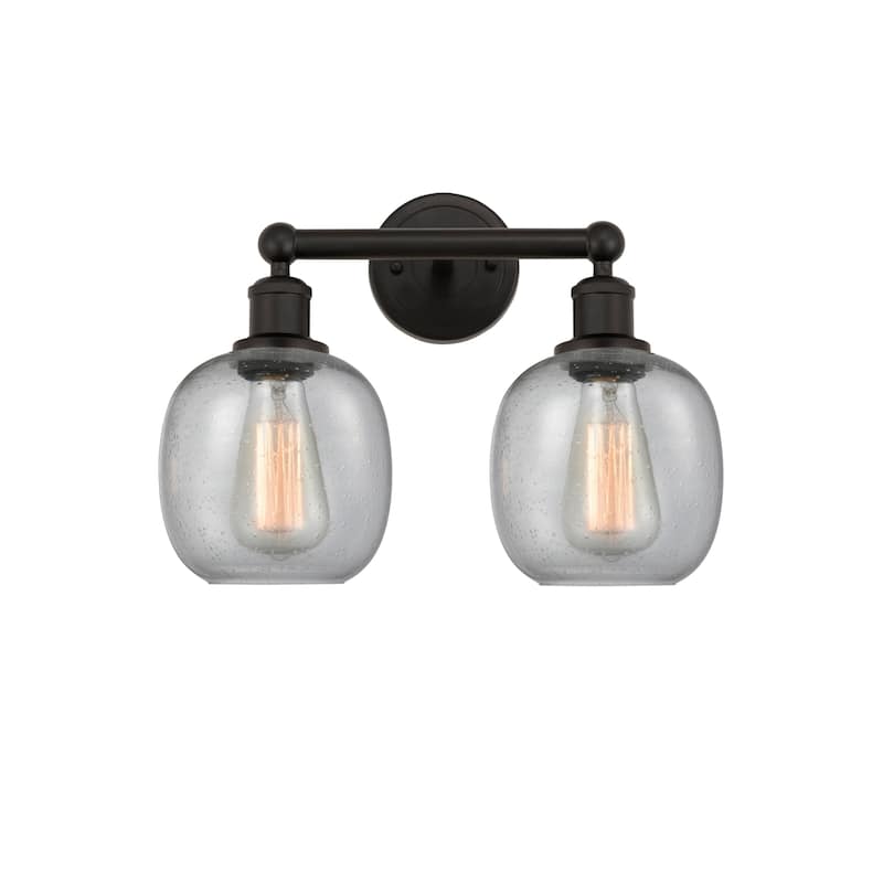 Innovations Lighting 616-2W-12-15 Belfast Vanity Belfast 2 Light 15" - Oil Rubbed Bronze / Seedy