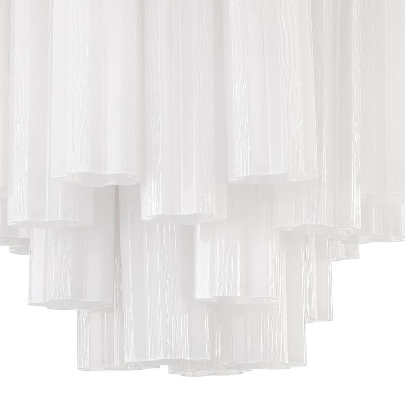 Crystorama Lighting Group ADD-300-WH Addis 4 Light 18" Wide Waterfall