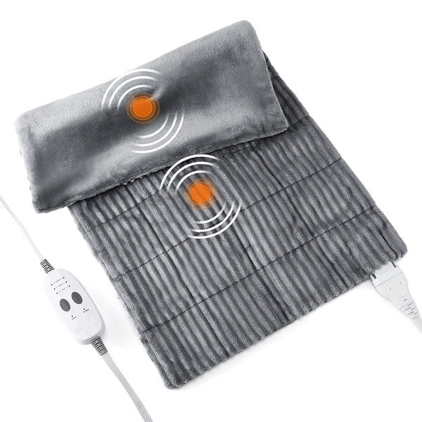 vibrating massage blanket Amazon.com: Calming Heat Massaging Vibrations Weighted Heating Pad by  Sharper Image | Temperature Settings, Auto Shut-Off Feature, Gift for  Holidays, Women & Men