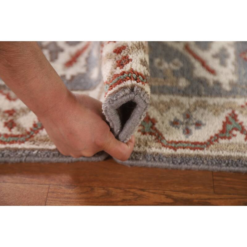 Grey Oushak Indian Area Rug Handmade Wool Carpet - 2'0"x 3'0"