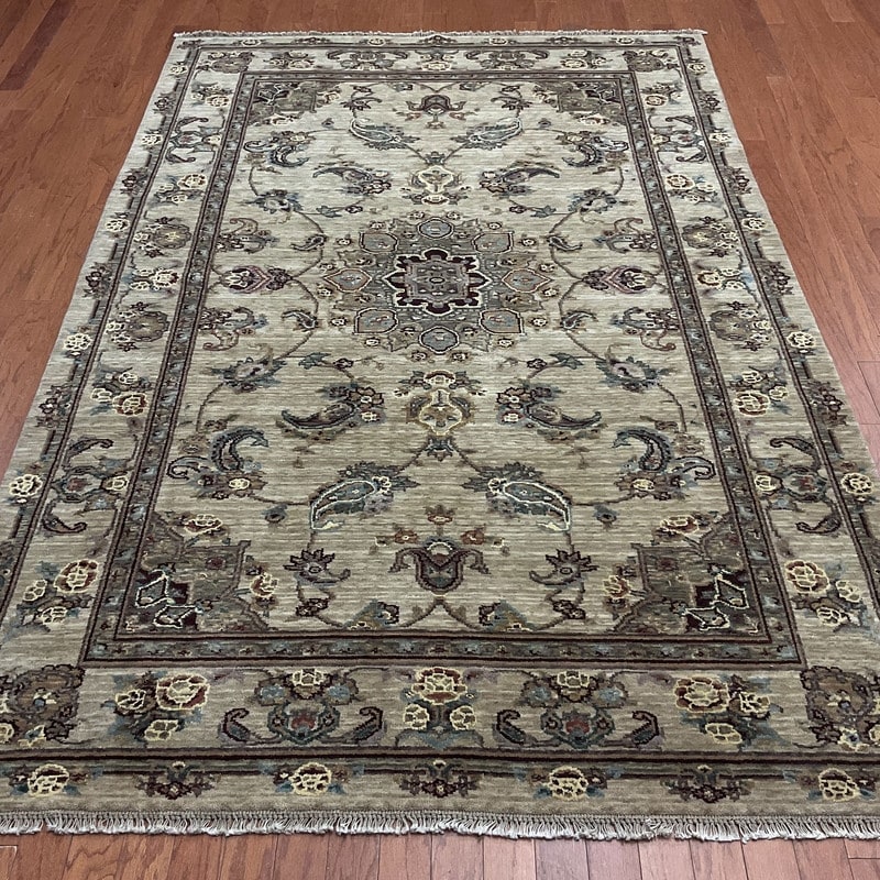 HERAT ORIENTAL 5' x 8' Handmade Oushak Wool Rug 5'9 x 8'9 Bed Bath