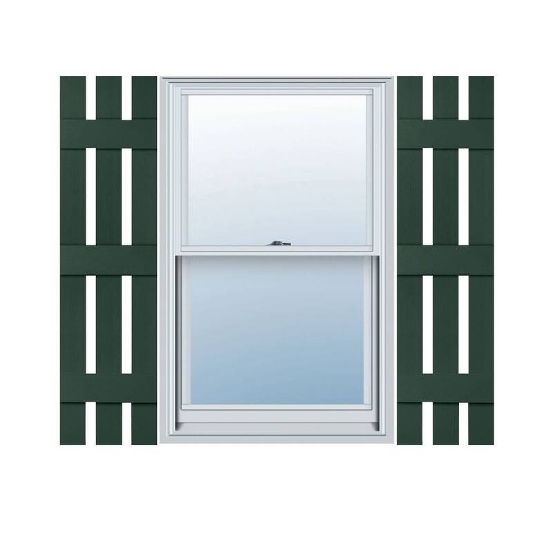 Mid-America Vinyl, Standard Size Three Board Spaced Shutters