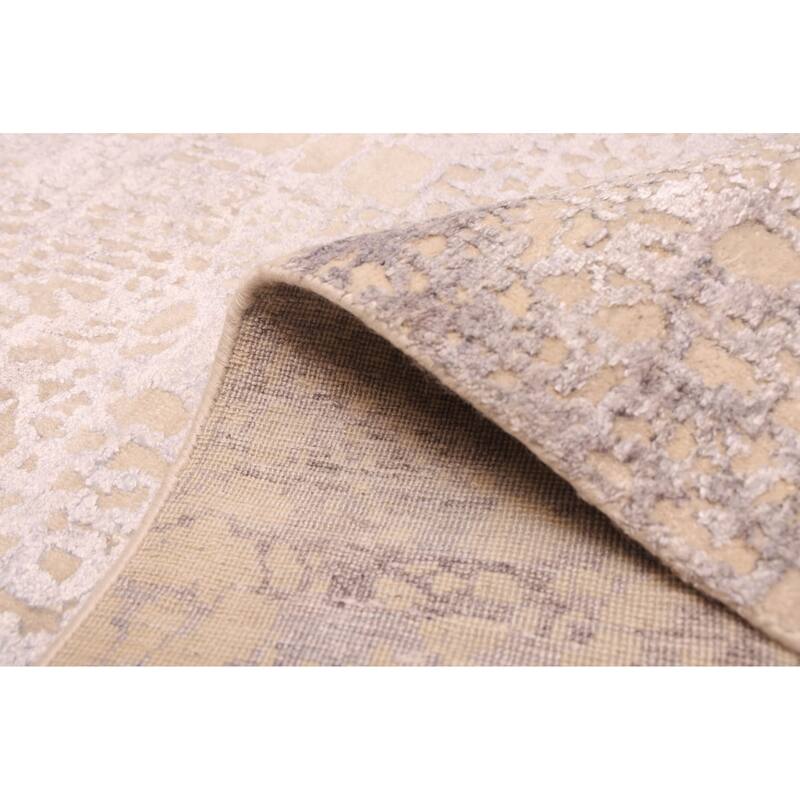 ECARPETGALLERY Hand-knotted Legacy Silver Silk, Wool Rug - 8'9 x 12'3