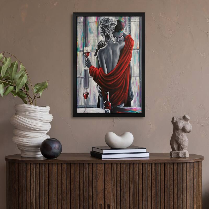 Red Red Wine Premium Framed Poster by Natmir Lura
