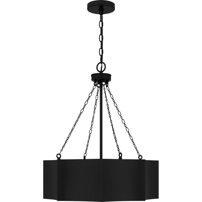Zyler 4-Light Matte Black Pendant Light