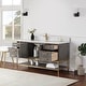 preview thumbnail 29 of 143, Altair Wildy Bathroom Vanity with White Composite Stone Top without Mirror