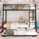 preview thumbnail 23 of 30, [Save Space or Split Into 2 Beds] Full XL Over Queen Metal Bunk Bed with Trundle