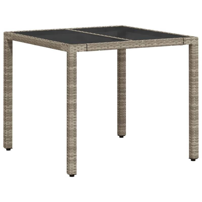 vidaXL Garden Table Set of 4 Light Grey - 35.4 x 35.4 x 29.5