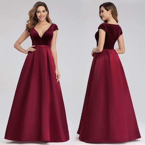 burgundy night dresses