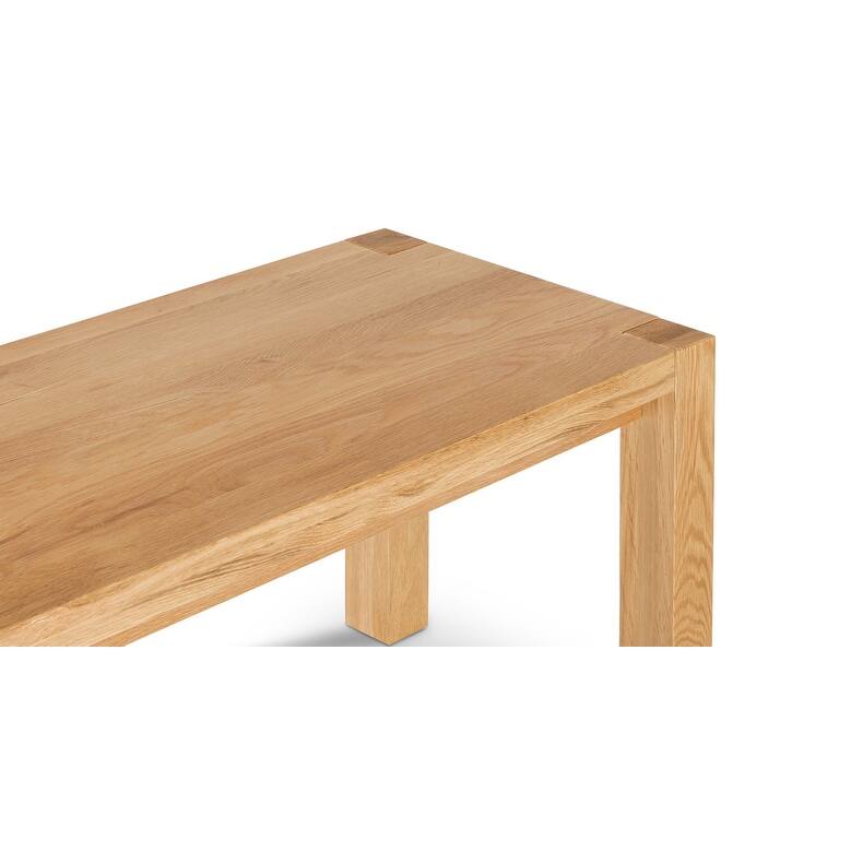 Poly and Bark Festa 71" Solid American Oak Bench
