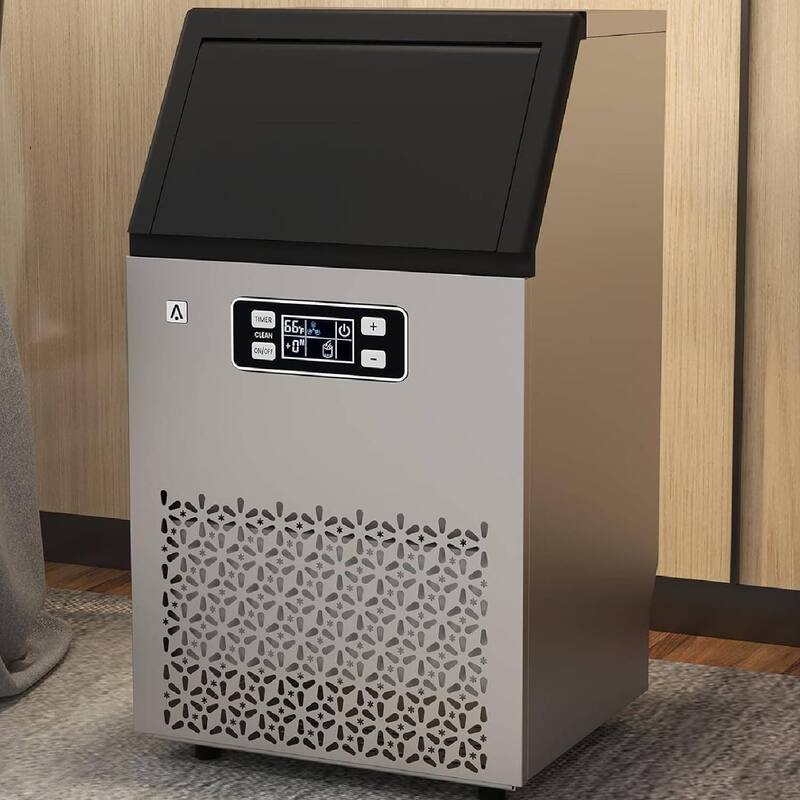 Commercial Ice Maker Machine with 33LBS Storage Bin - N/A