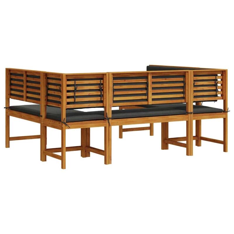 vidaXL Garden Bench Set Brown solid acacia wood - 20 x 35 x 30