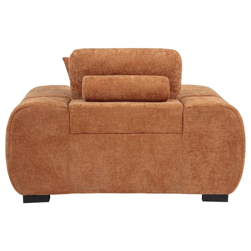 Octavia Upholstered Track Arm Accent Chair - 54.75" x 41.75" x 35.5"