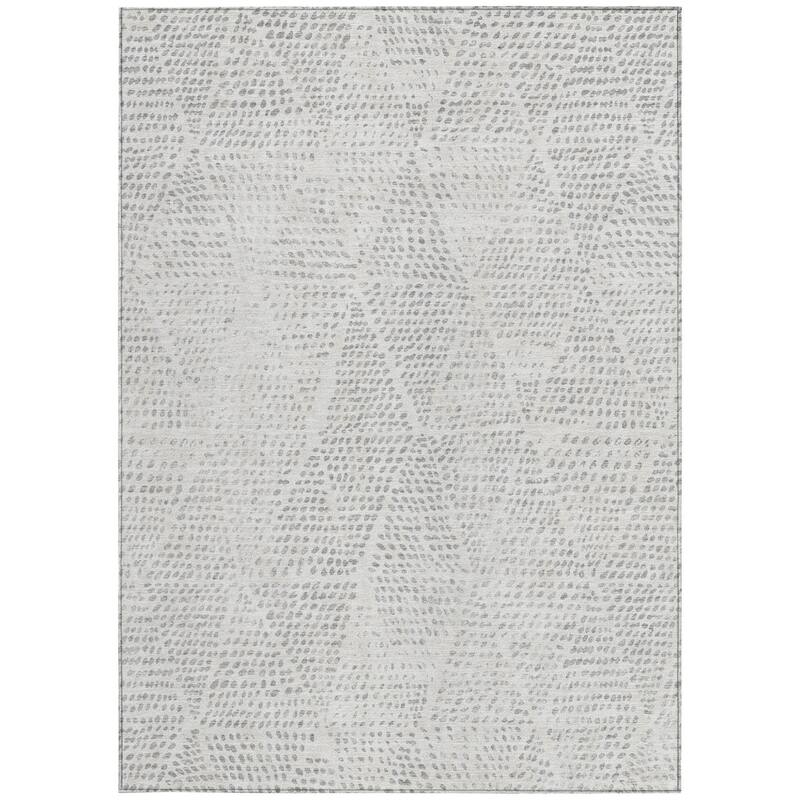 HomeRoots Geometric Transitional Rectangle Outdoor Rug