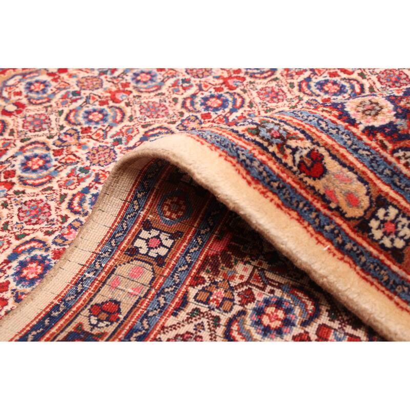 ECARPETGALLERY Hand-knotted Kayseri Cream Wool Rug - 3'5 x 10'5