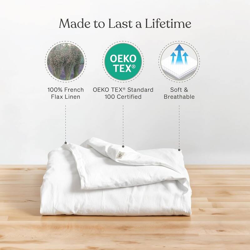 French Linen Duvet Cover - Throw/Blanket (42x72)