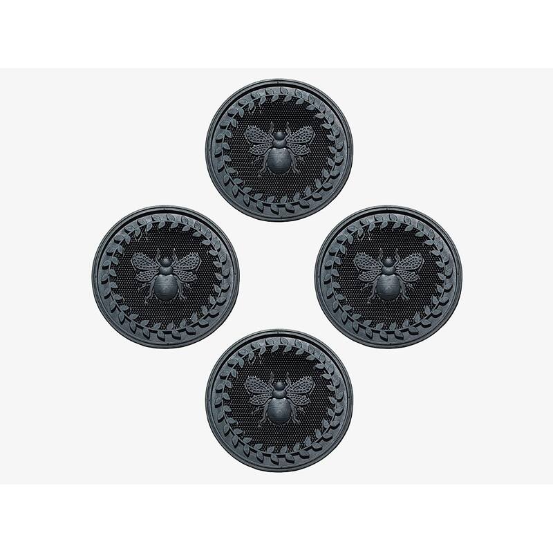 A1HC Rubber Step Mat Multi Functional -Garden Stepping Stone Mat, Outdoor Decorative Tray - 12X12 - Bumble Bee (Set of 4)