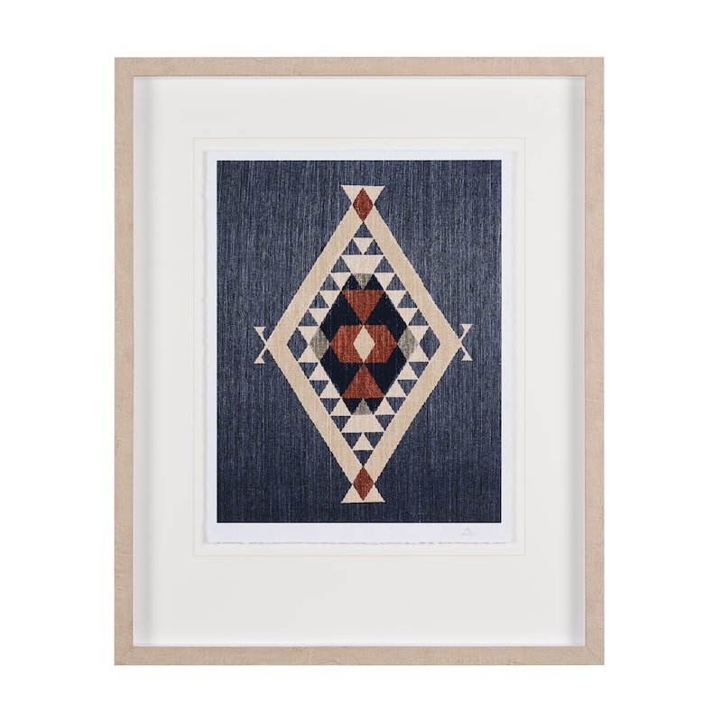 Blue Tapestry II Framed Art Print