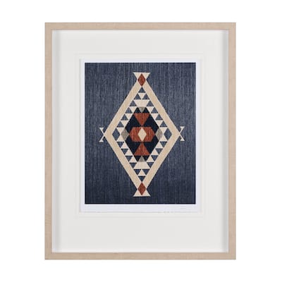 Blue Tapestry II Framed Art Print