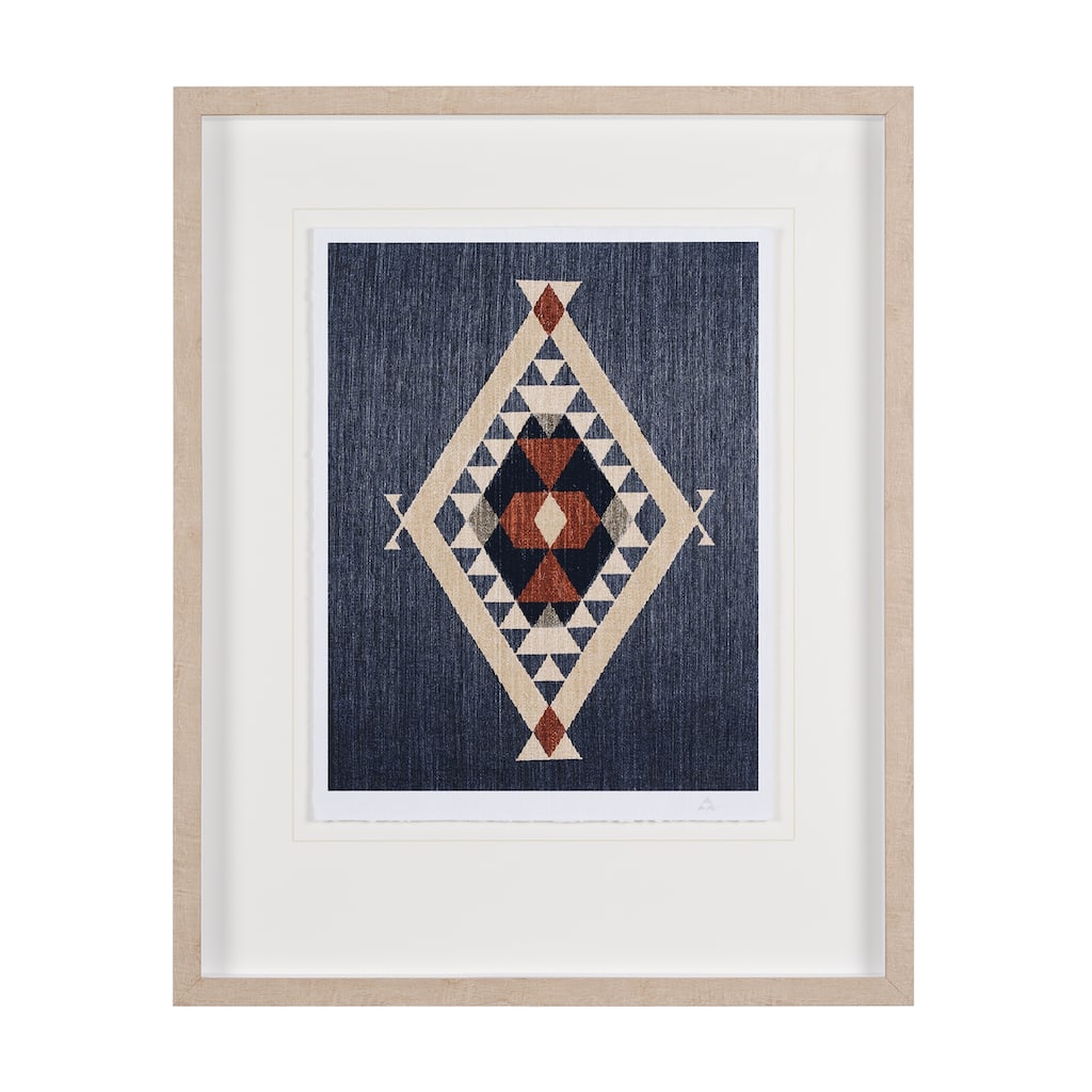 Blue Tapestry II Framed Art Print