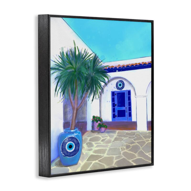Stupell Tranquil Tropical Villa Framed Giclee Art Design By Matthew Piotrowicz