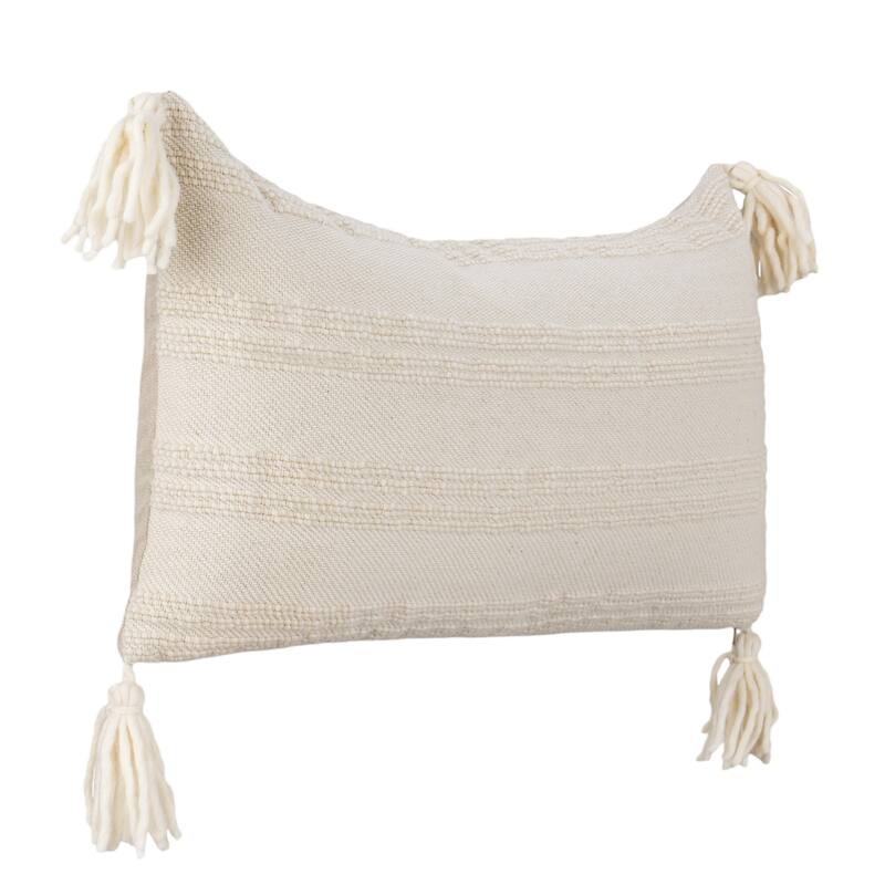 Villa by Classic Home York Wool Fabric Throw Pillow