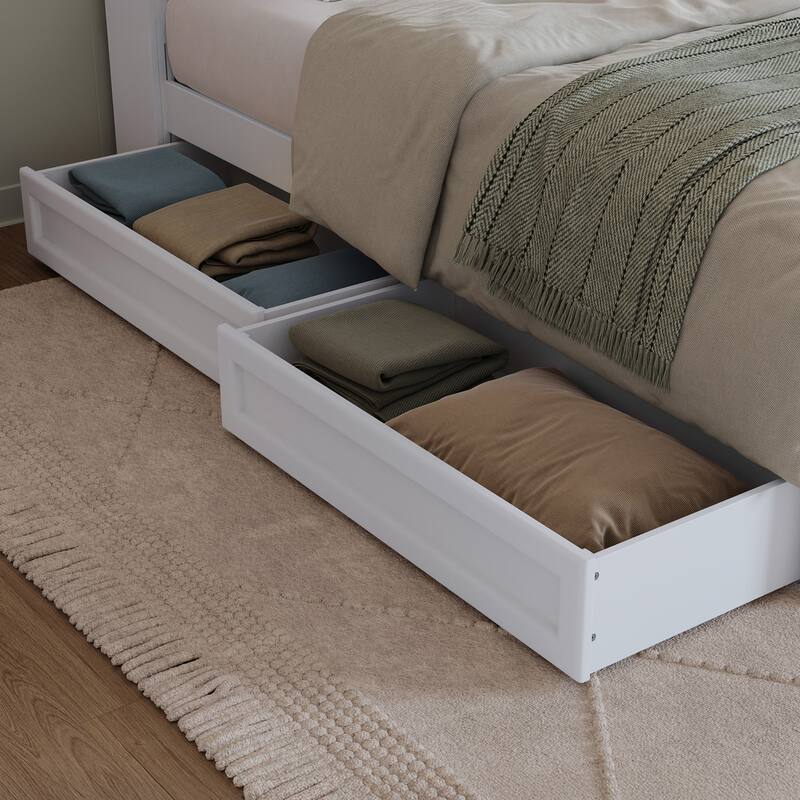 Hadley Platform Bed with Panel Footboard and Storage Drawers