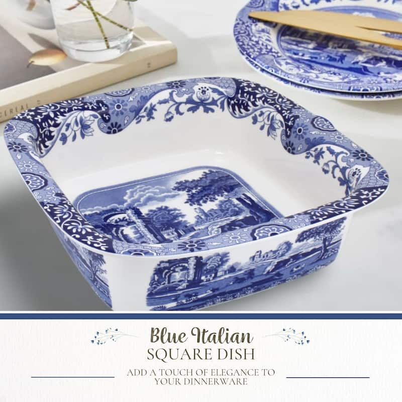 Spode Blue Italian Square Dish