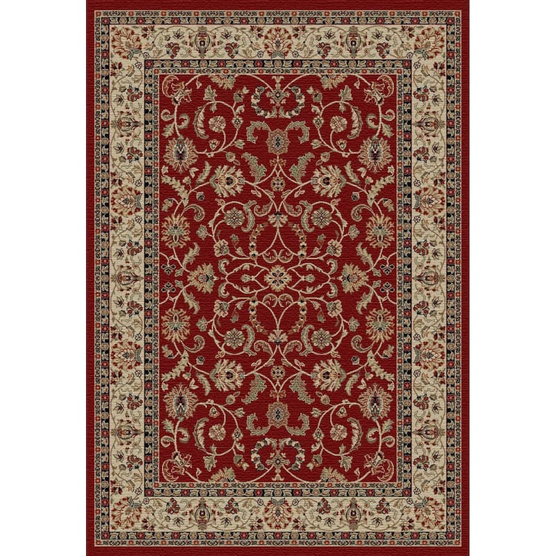 Mayberry Hometown Classic Oriental Keshan Area Rug - 7'10" x 9'10" - Red