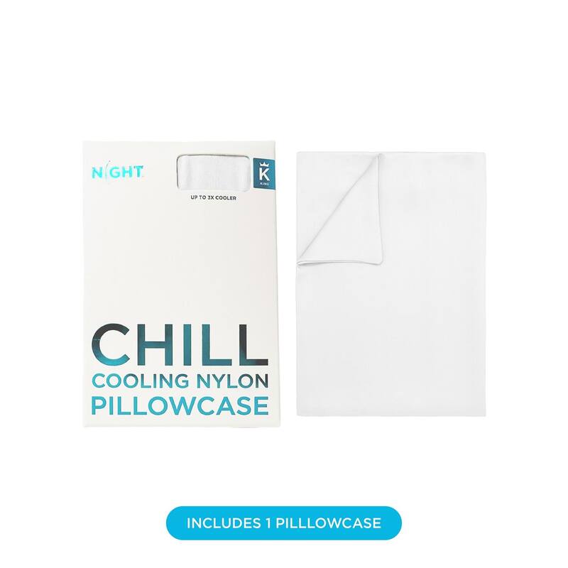 NIGHT Chill Cooling Pillowcase - Cooling Pillow Cover for Hot Sleepers - Breathable and Soft
