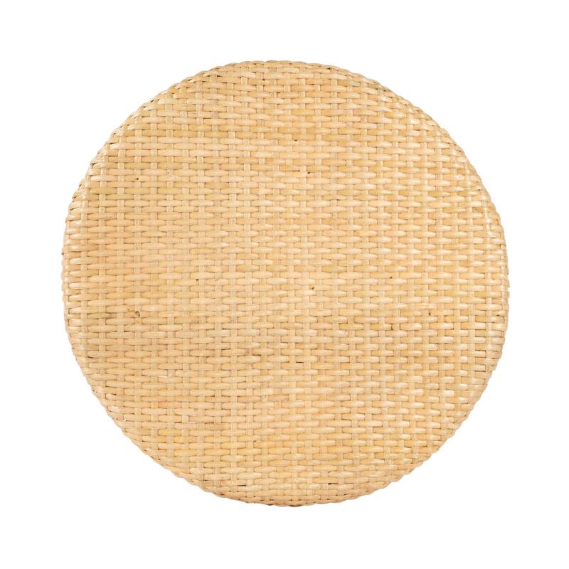 Tobias 24" Rattan Round Counter Stool
