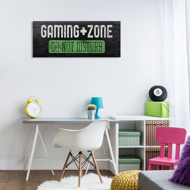 Stupell Do Not Disturb Gaming Zone Canvas Wall Art Design By CAD Designs