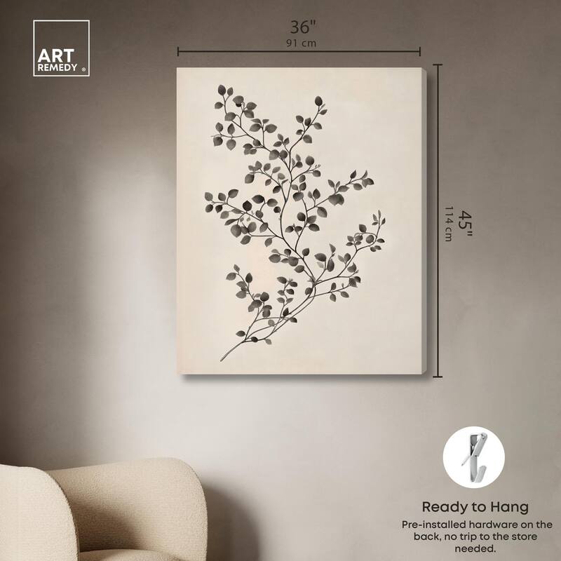 Bilberry Branch II Canvas by Art Remedy, Gallery Wrapped