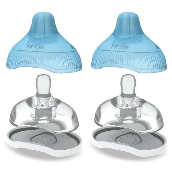 slide 2 of 6, Twist Active Latch Nipple - Medium, 2 Pack - Blue Blue