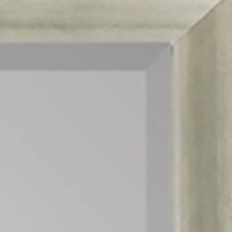 HomeRoots 52" Silver Wood Accent Mirror - 40.00 in. x 52.00 in. x 3.00 in.