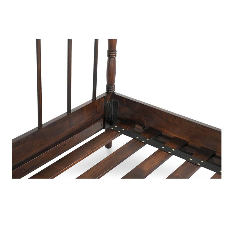 NADAAL STUDIOS Keaton King Bed, Soft Linen-Blend Upholstery, Tall Foam-Padded Headboard, Solid Pine Frame, Wheat