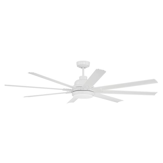 Craftmade RSH658 Rush 65" 8 Blade Indoor Smart Ceiling Fan - White