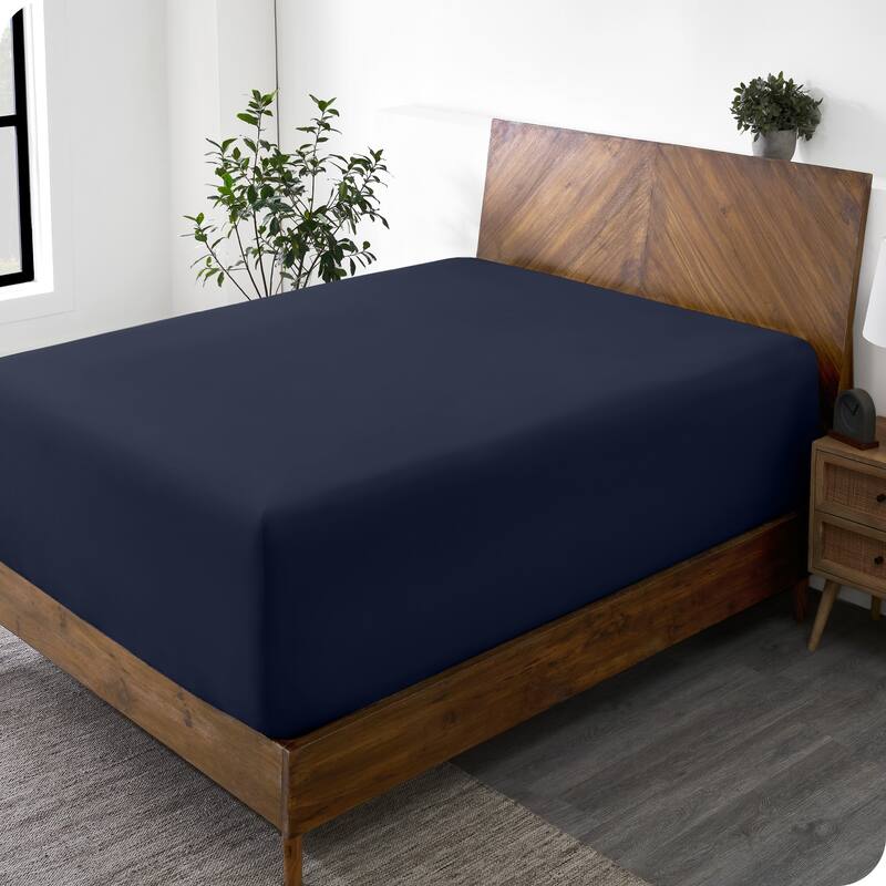 Bare Home Ultra-Soft Microfiber 22 Inch Extra Deep Pocket Fitted Sheet