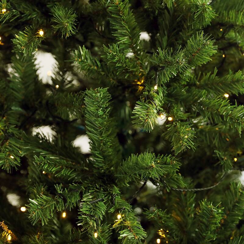 Pre-lit Christmas Tree 7.5ft Artificial Hinged Xmas Tree