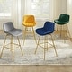 preview thumbnail 1 of 32, Art Leon Modern Swivel Velvet Barstool (Set of 2)