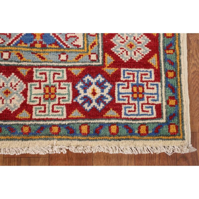 Kazak Oriental Accent Rug Handmade Bedroom / Foyer Wool Carpet - 2'9" x 3'11"