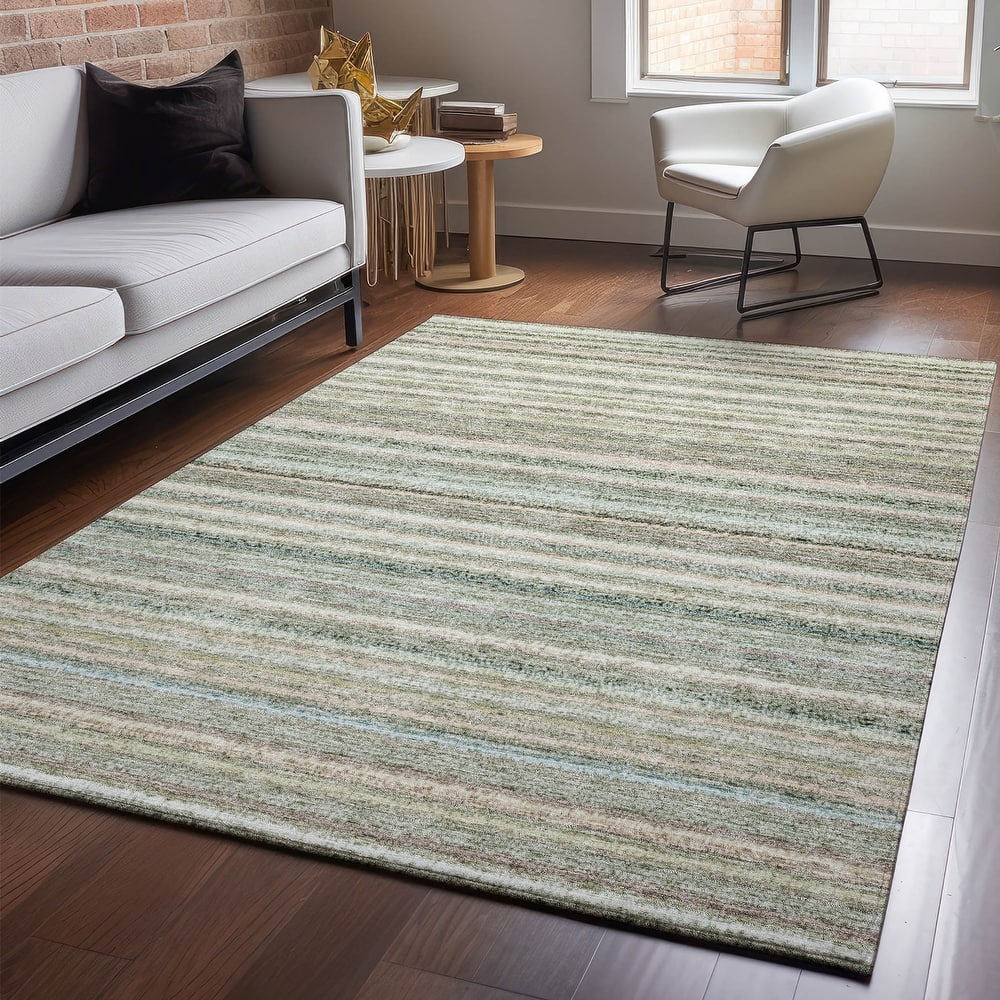 Premium Washable Super Soft Stripe Mayfield Rug