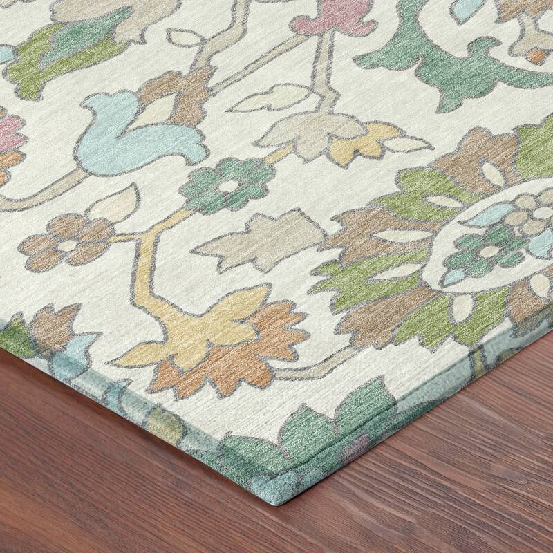 Machine Washable Indoor/ Outdoor Traditional Blanca Chantille Rug