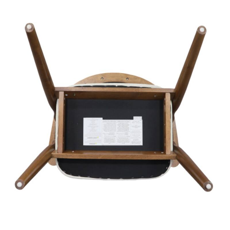 Christopher Knight Home - Mid-Cenutry Farmhouse Upholstered Wood Dining Chairs with Curved Backrest and Armrest, Set of 2