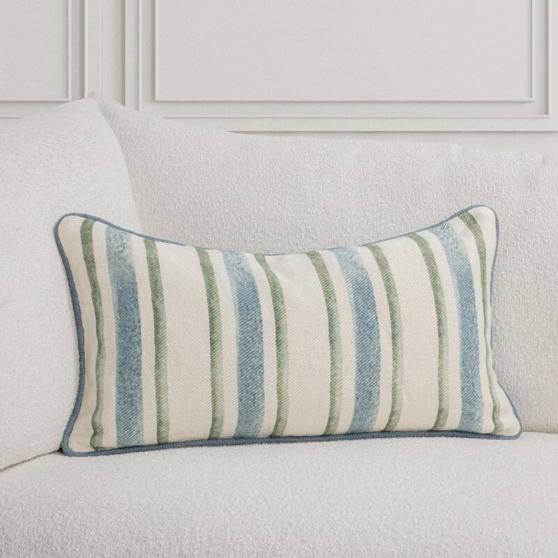 Villa by Classic Home Harbor Linen Twill Throw Pillow - 14x26