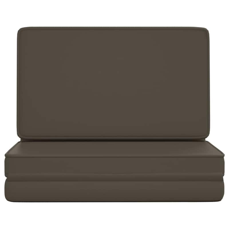 vidaXL Floor Chair Lounge Chaise Lounge Folding Floor Lounger Faux Leather